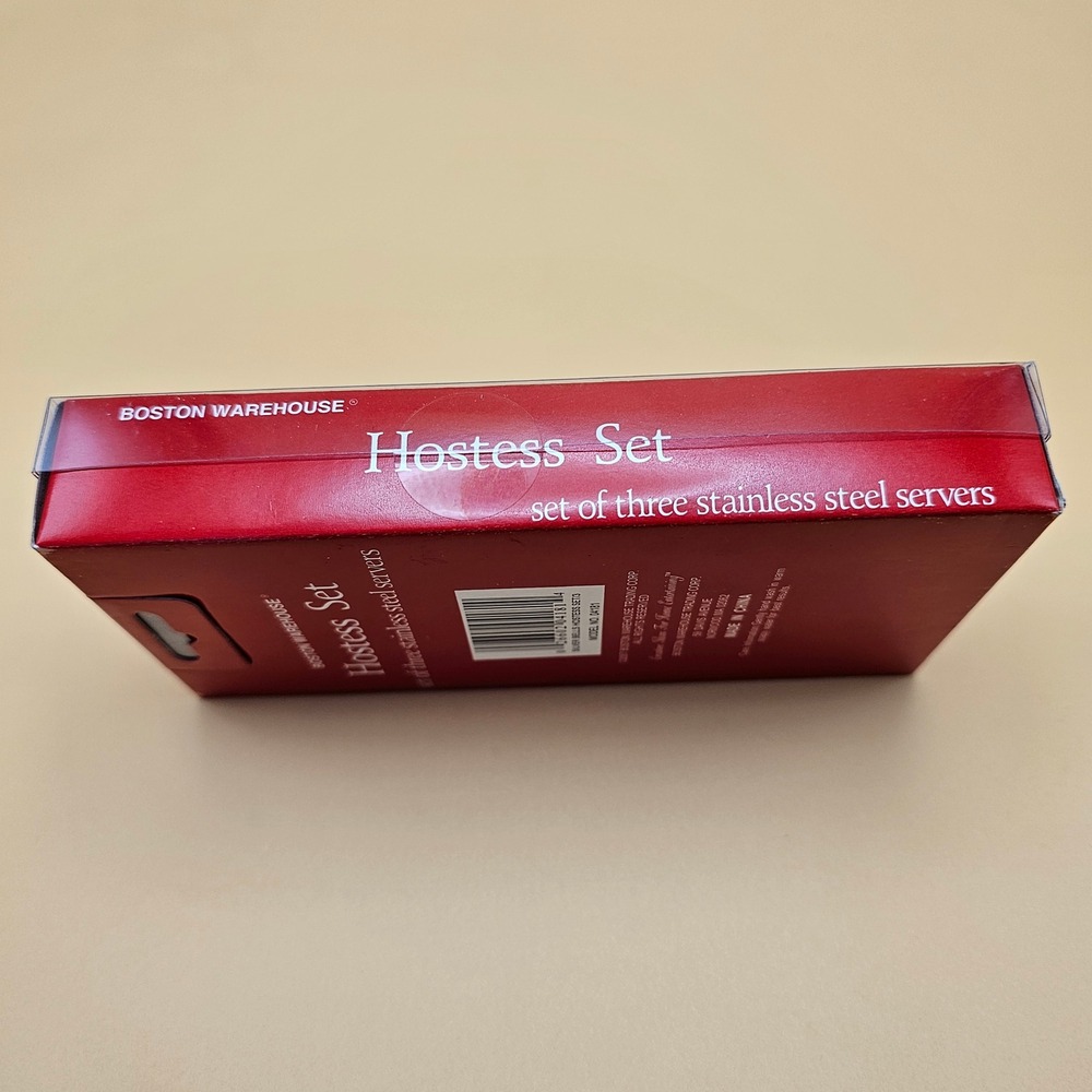 Boston Warehouse Hostess Set Set of Three Stainless Steel Servers Model 04181 - Picture 11 of 11